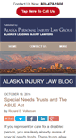 Mobile Screenshot of alaskainjurylawblog.com